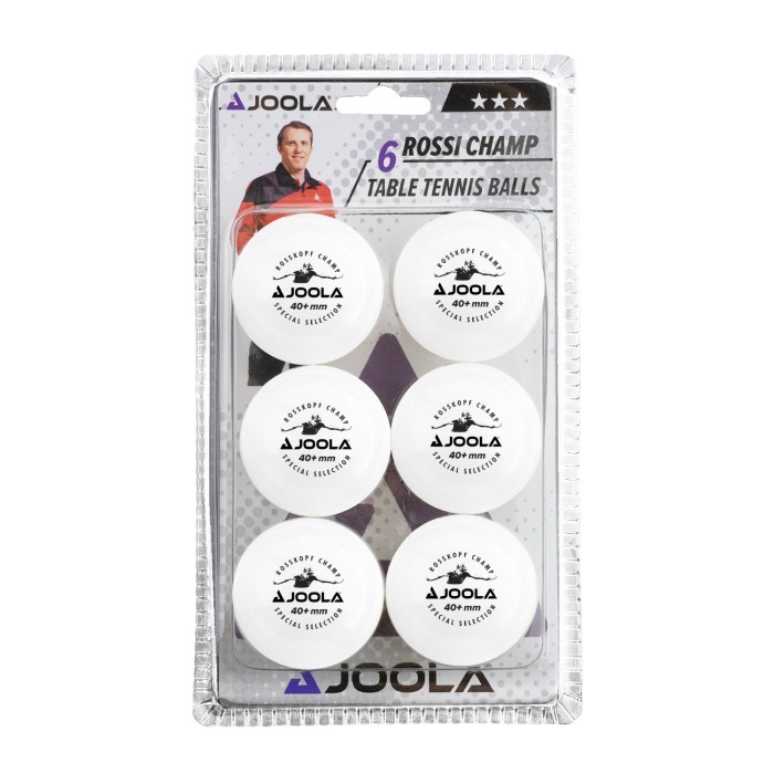 JOOLA Tischtennisball Rossi Champ*** 40+ 6er